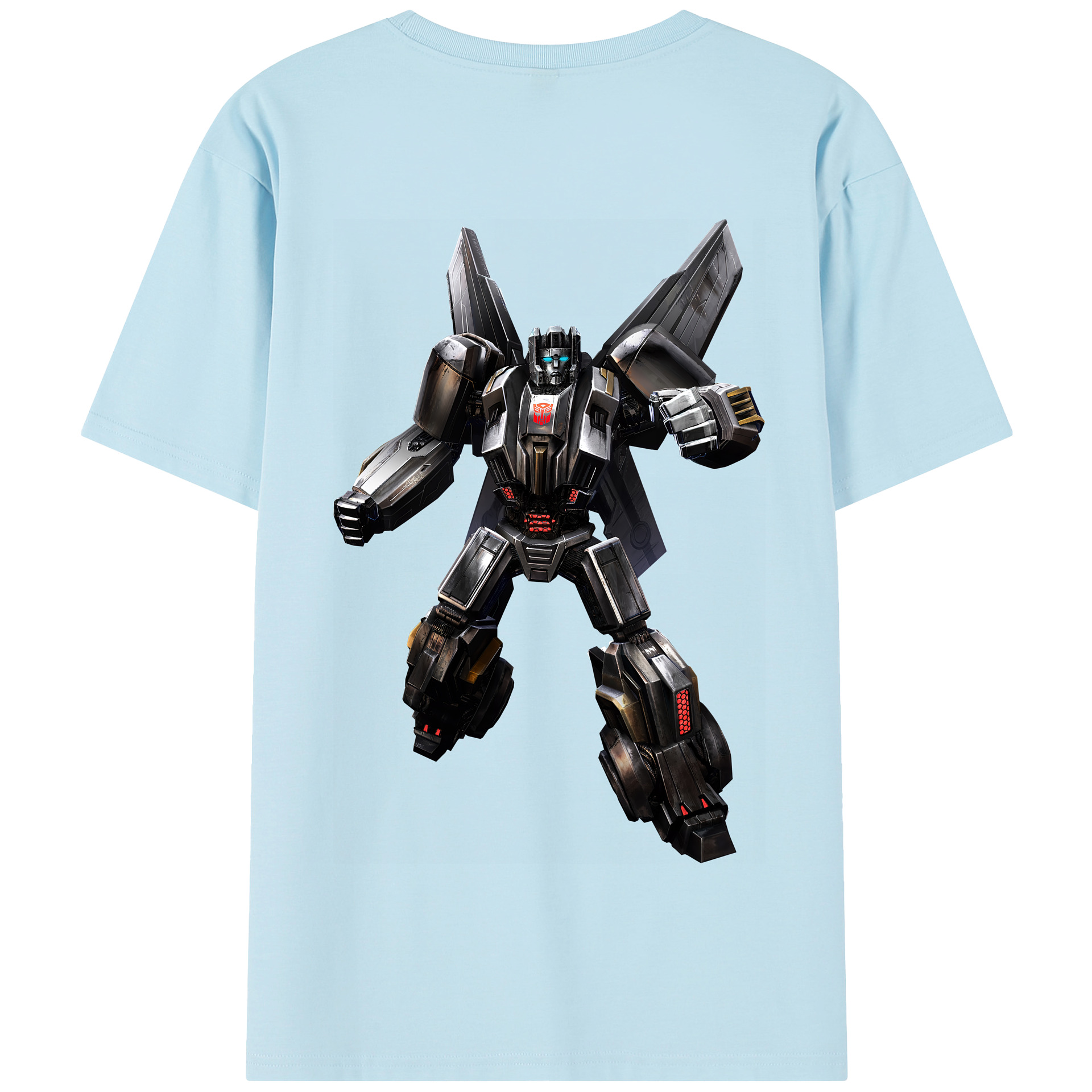 （画像用） Transformers トランスフォーマー 綿100％半袖Tシャツ（背面プリント）